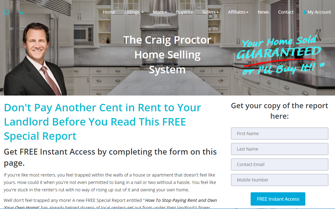 Branded SuccessWebsite Example - Report Page