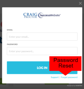 Member Portal login screen.